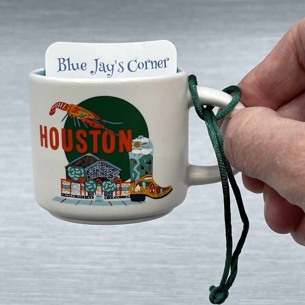 Starbucks Mug Houston Demi Tasse Discovery Series 2oz Espresso Texas Ornament - Picture 3 of 6